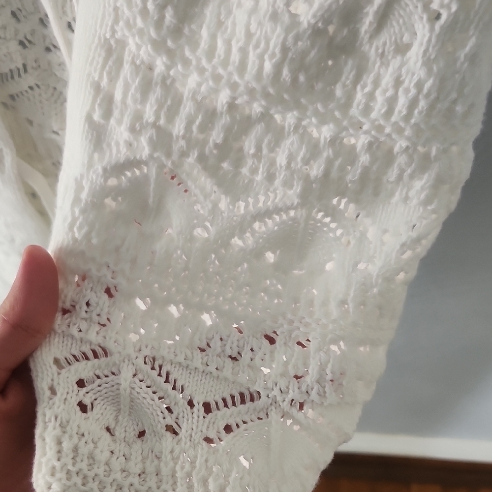 Cotton Emporium Cream Lace Tank Top - Picture 5 of 6